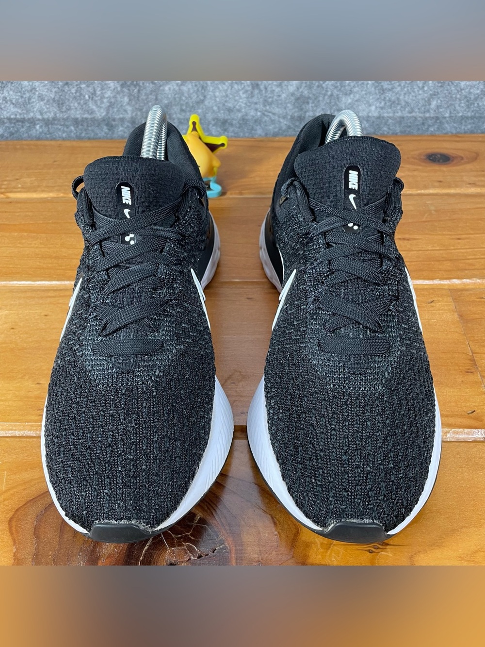 Nike React Infinity Run Flyknit 3 Shoes Womens Size 9 Black Running DD3024-001 - Picture 4 of 16